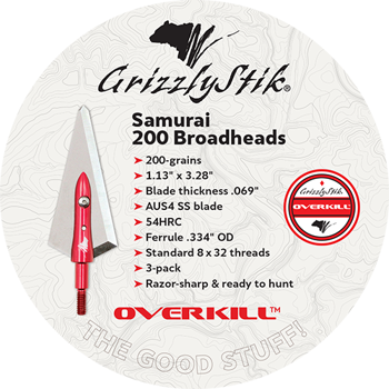 OVERKILL™ SAMURAI 200 BROADHEADS 3-PACK