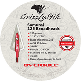 OVERKILL™ SAMURAI 125 BROADHEADS 3-PACK