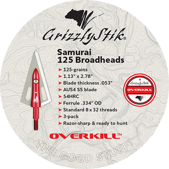 OVERKILL™ SAMURAI 125 BROADHEADS 3-PACK