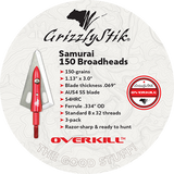 OVERKILL™ SAMURAI 150 BROADHEADS 3-PACK