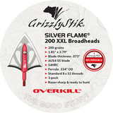OVERKILL™ SILVER FLAME® 200 XXL BROADHEADS 3-PACK