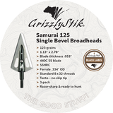 SAMURAI 125 BROADHEADS 3-PACK